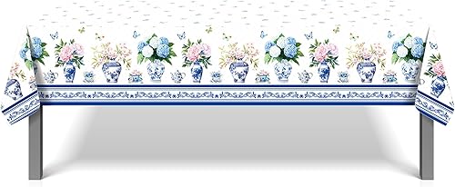 Miniatura 383 de CC HOME 1 pieza de mantel de plástico para fiesta de los 90 de 54 x 87 pulgadas de largo, mantel vintage retro de los 90 de hip hop, tema de 1990