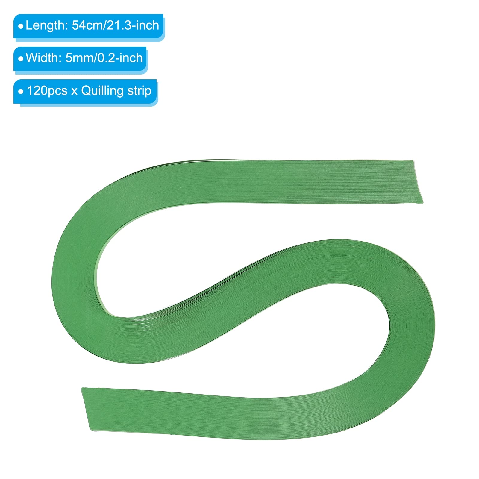 Strisce Per Quilling PATIKIL - 120 Pezzi Da 5mm X 54cm | Carta Per Arte E Fai Da Te | Colore Bianco - Foto 4