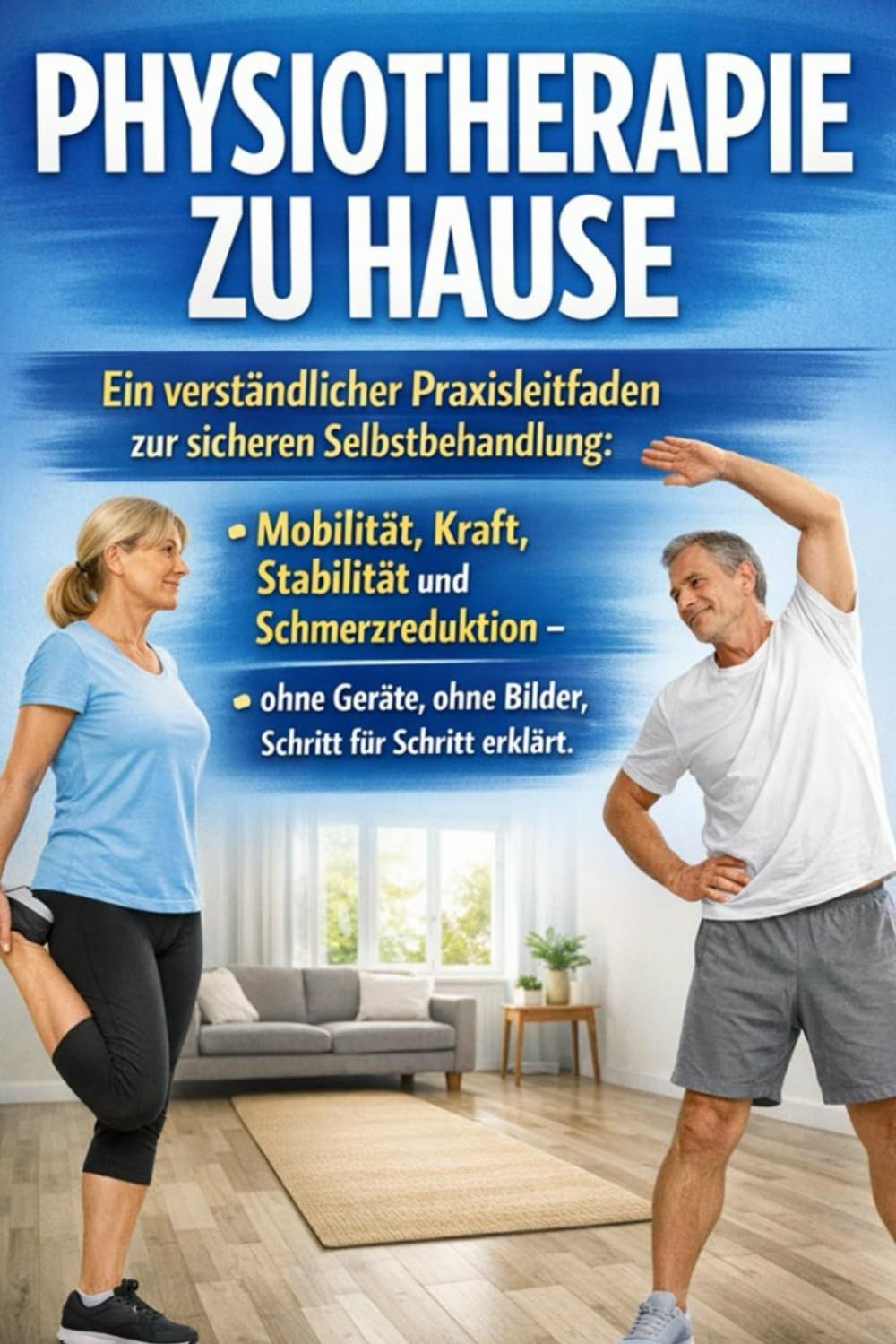 Physiotherapie zu Hause: Ein verständlicher Praxisleitfaden zur sicheren Selbstbehandlung: Mobilität, Kraft, Stabilität und Schmerzreduktion – ohne Geräte, ohne Bilder, Schritt für Schritt erklärt