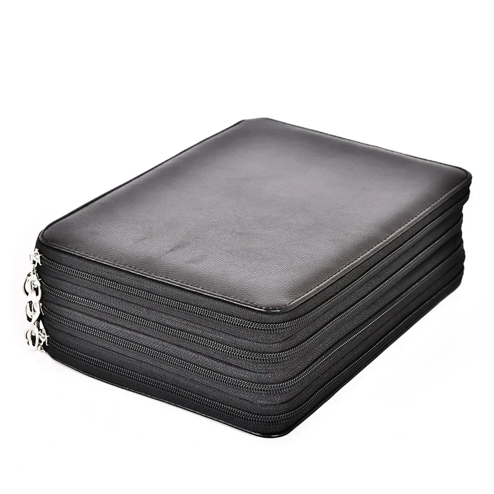 Trousse Feutre Sac de Papeterie en PU, étui Rangement Grande capacité