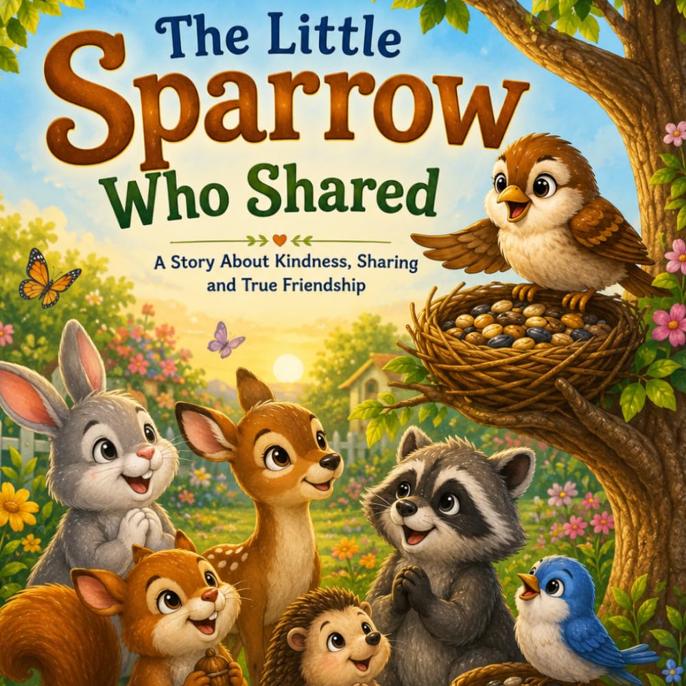 The Little Sparrow Who Shared: A story about kindness, Sharing and True Friendship