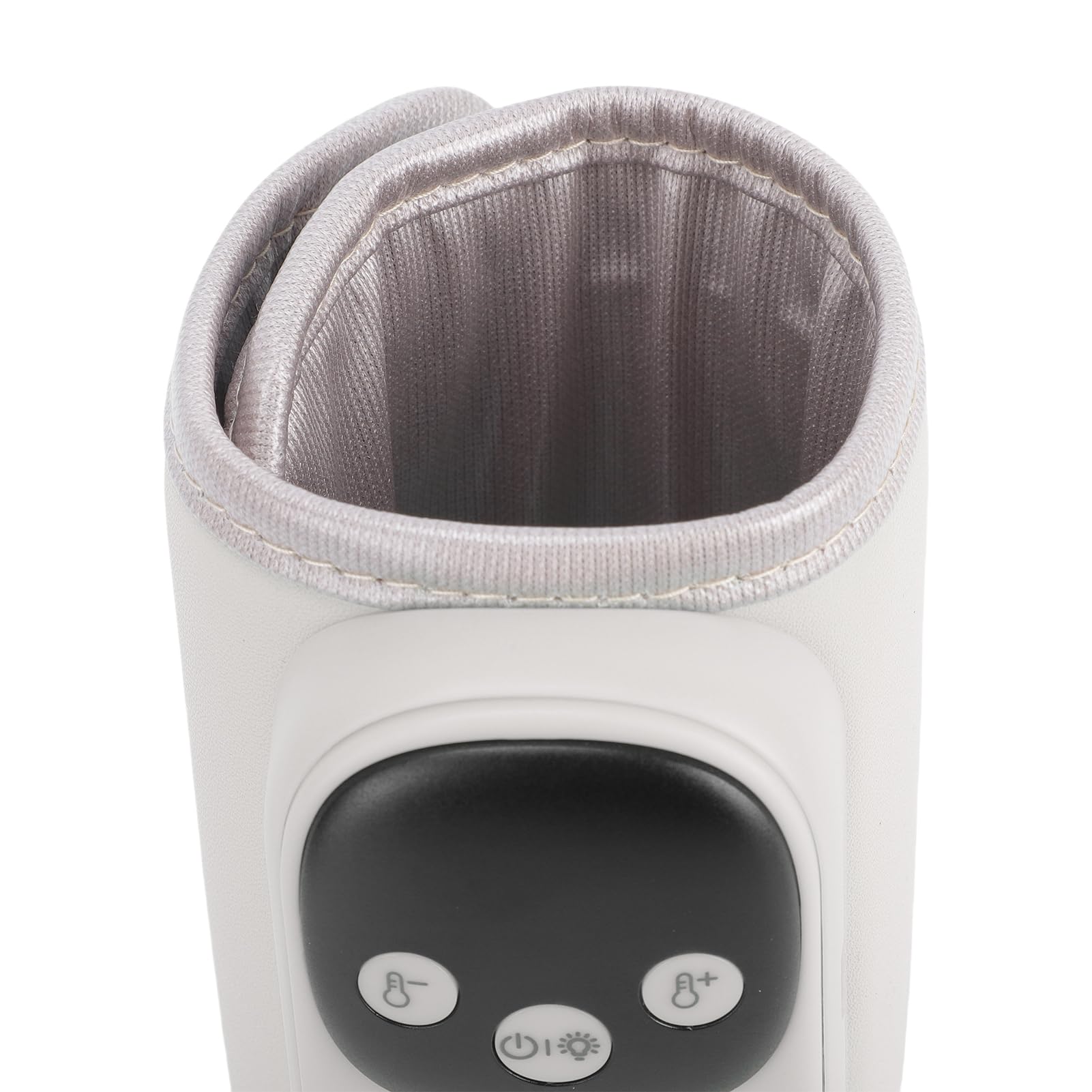 Scaldabiberon per Senza Fili Portatile con 11 Impostazioni di Temperatura Riscaldamento a 360° Display Digitale per Bottiglie da 2,56-3,15 Pollici Luce Notturna Cinghia Regolabile (Beige)