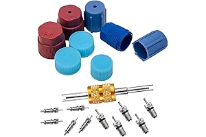 Quick Connect A/C Valve Core Removal Tool and AC Refrigerant Seal Cap Kit
