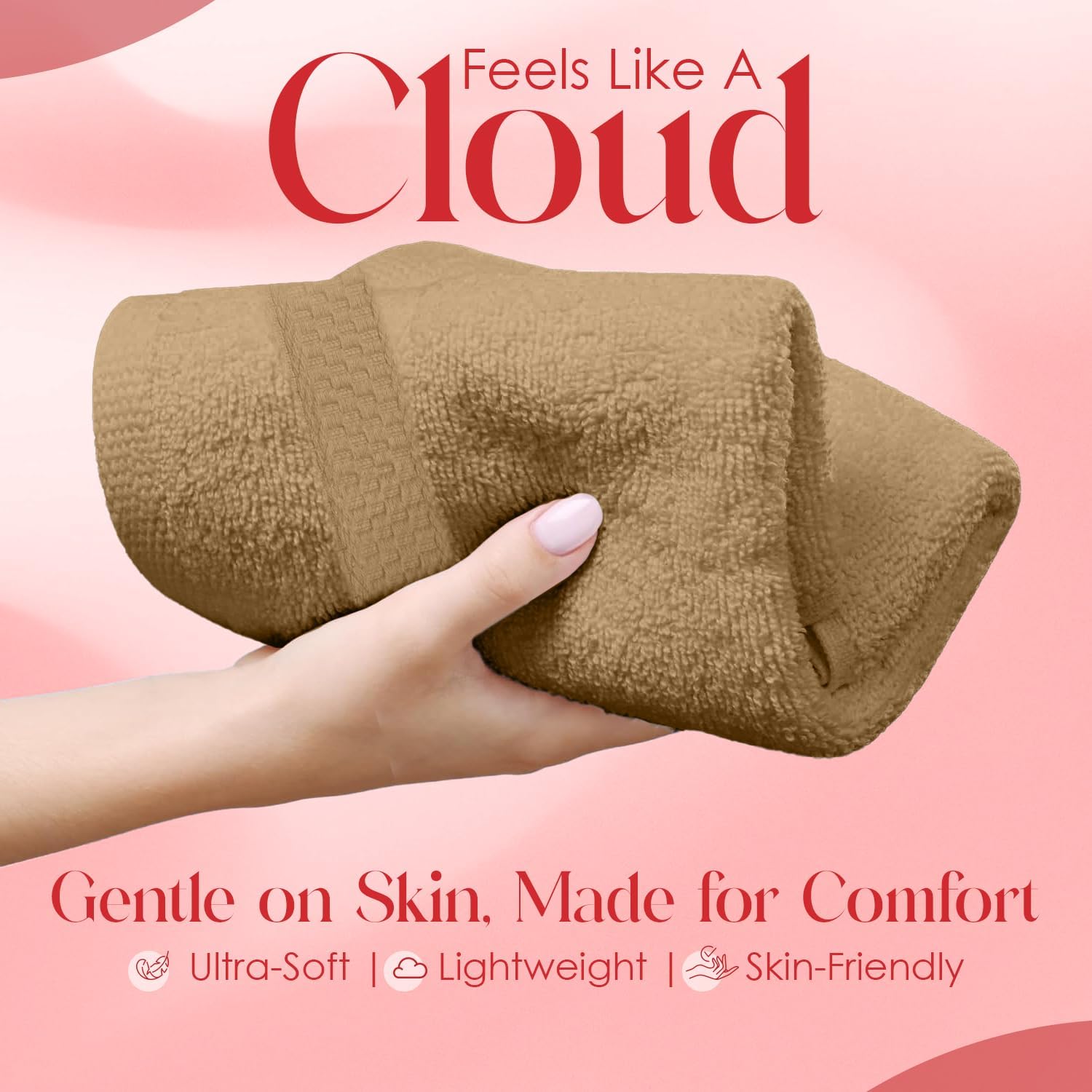 RIVERSIDE 100% Ring Spun Cotton Bath Towels Set of 4 (27x54) & Face Towels Set of 12 (12x12) - Luxury 600 GSM, Ultra Soft, Quick Dry & Highly Absorbent Washcloths for Bathroom, Gym, Spa & Hotel