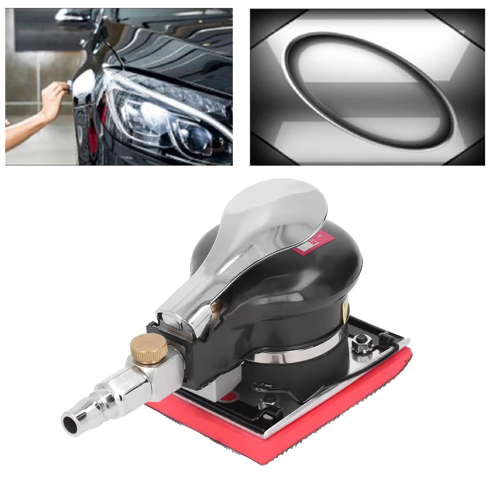 Herramienta portátil accionada por aire para reparación y preparación de carrocerías de automóviles con ergonómico y rectificadora silenciosa