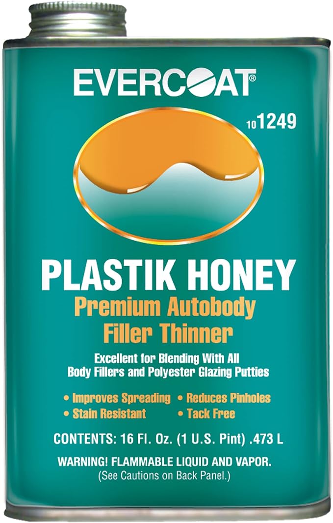 Evercoat Plastik Honey Premium Auto Body Filler Thinner for