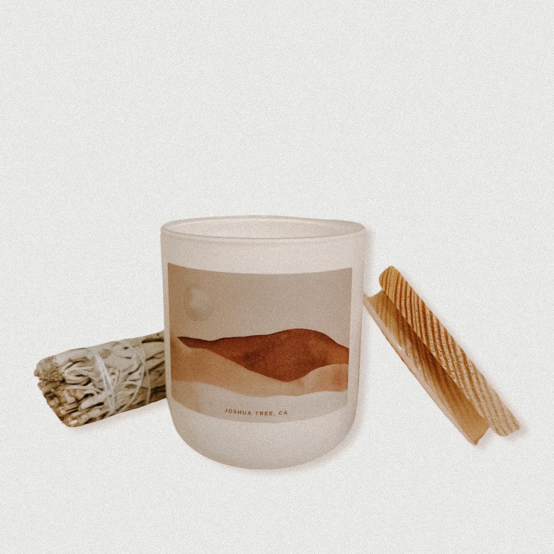 Joshua Tree Scented Candle - Bonfire, White