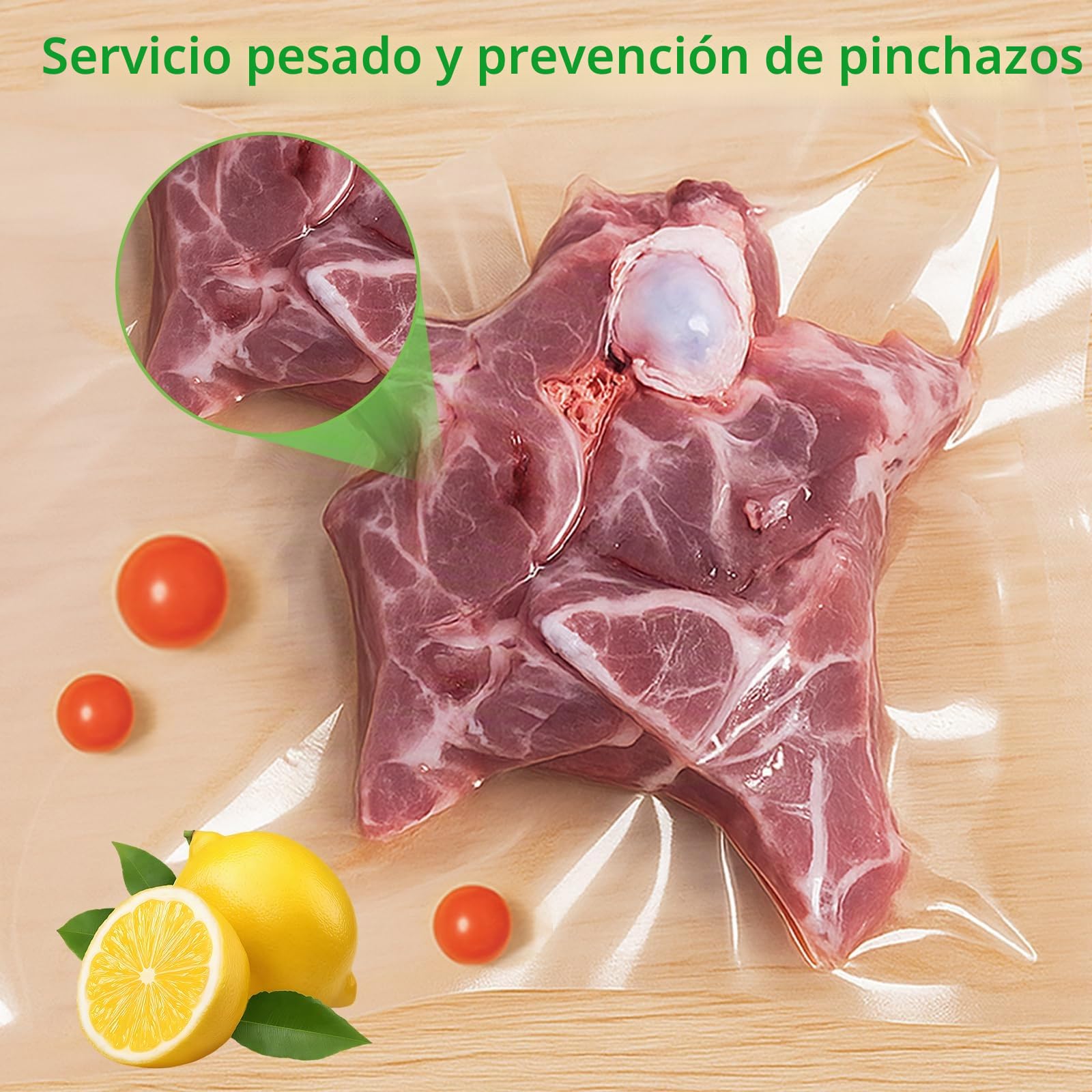 MakMeFre 300 Bolsas de Vacío Para Alimentos 15x25/20x30/25x33cm Sin BPA