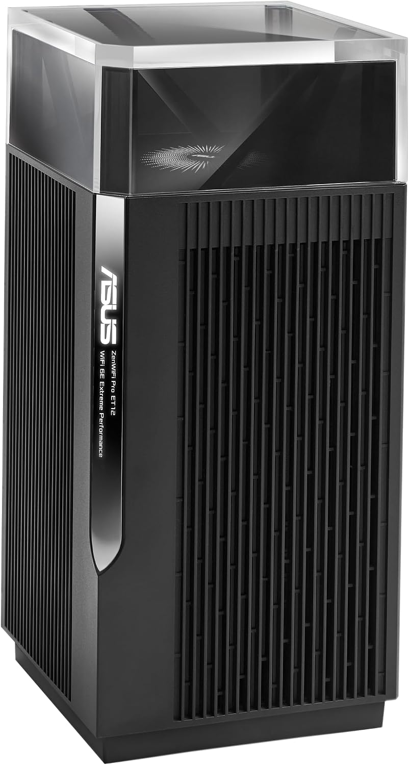 ZenWiFi Pro AXE11000 Tri-Band WiFi 6E Mesh System (ET12 1PK) - Whole Home Coverage up to 3000 Sq.Ft & 4+ Rooms, Dual 2.5G Ports, 6GHz Band, AiMesh, Included Lifetime Internet Security, Easy Setup