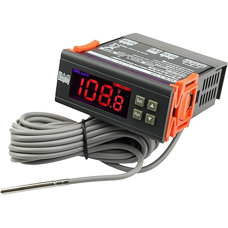 Willhi Ac 110v Digital Fahrenheit Temperature Controller Thermostat Switch 0 1 Control Resolution 10a 2 Relays With Sensor Wh7016e Willhi Ac 110v Digital Fahrenheit Temperature Controller Thermostat Switch 0 1 Control Resolution 10a 2 Relays With Sensor Wh7016e