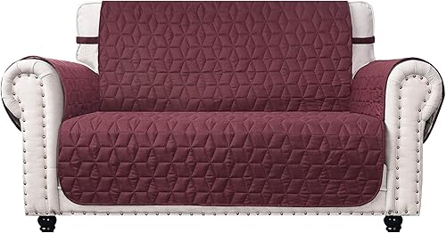 Miniatura 12 de Ameritex Funda de sofá biplaza, protector de muebles acolchado resistente al agua con parte trasera antideslizante para perros, niños y mascotas
