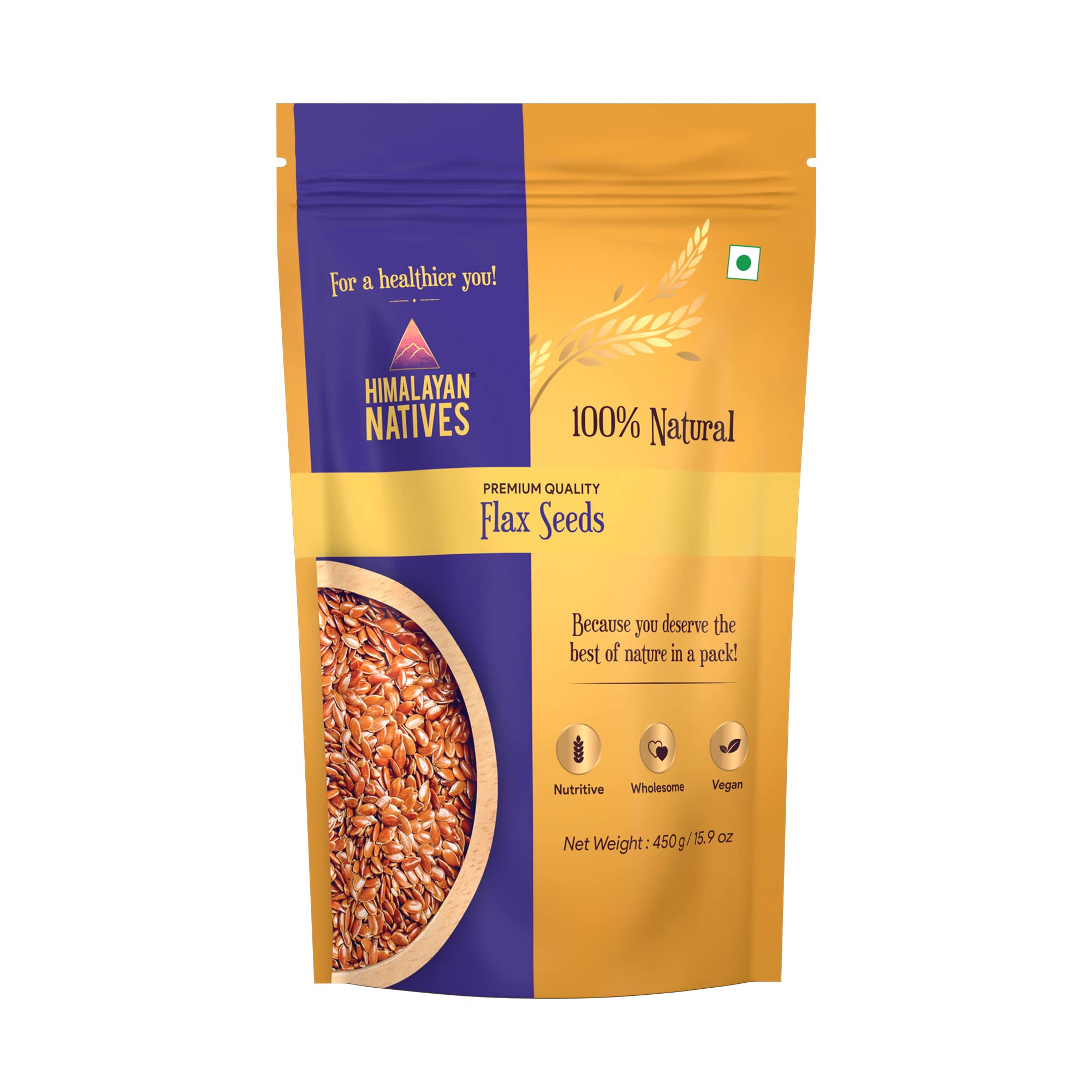 Himalayan Natives 100% Natural Flax Seeds | Alsi Seeds | Avise Ginjalu | High In Fibre | Superfood | Diet Food | Boosts Immunity | Health Seeds | Raw Flax Seed 450Gm (B087CB4S6M) Amazon Price History, Amazon Price Tracker
