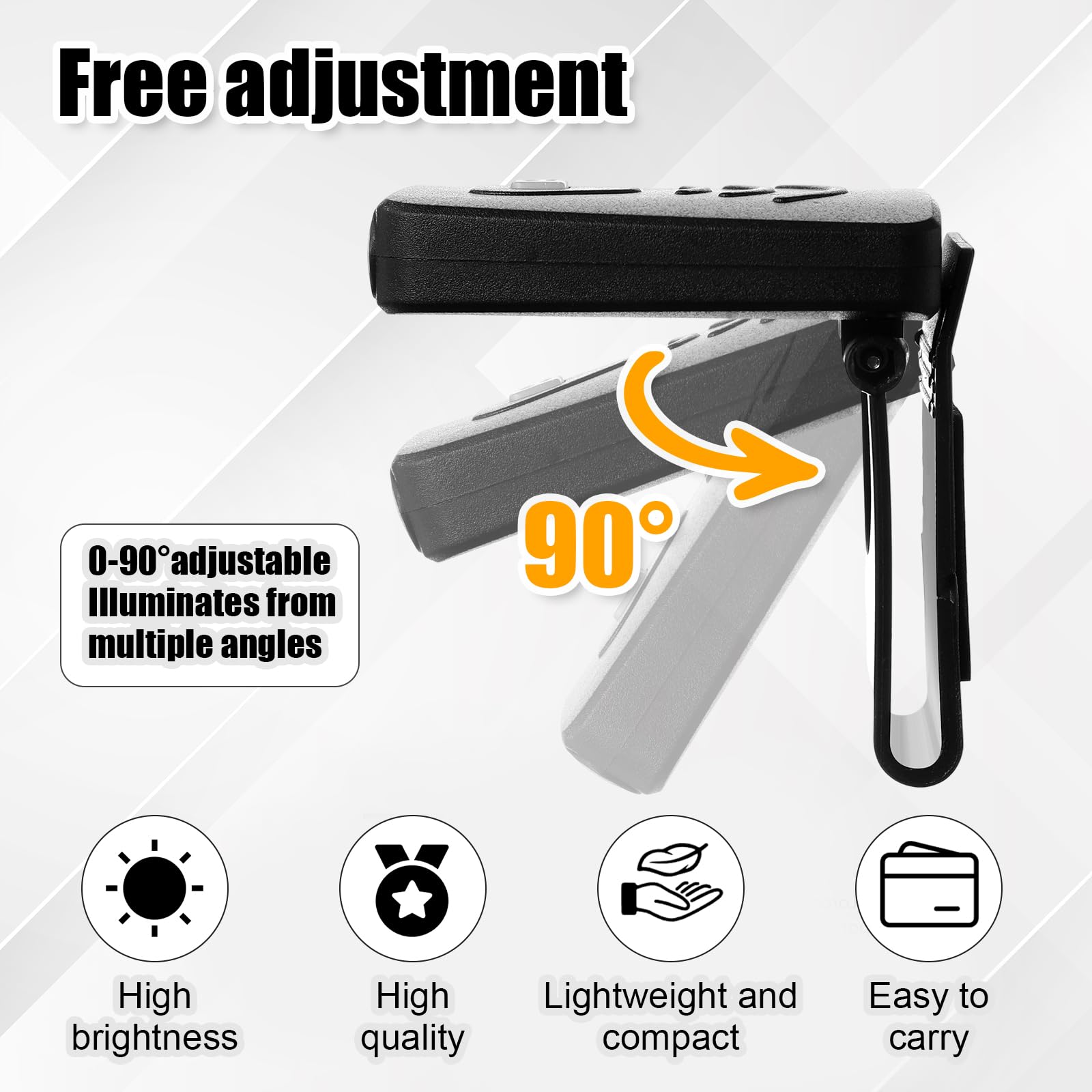 Aurelema 4 pz LED Clip on Cap Luci USB Ricaricabile Cap Torcia Clip Impermeabile Clip sul Cap Luce Luce Del Faro Leggero Clip On Luce per Natale Pesca Campeggio Lavoro a Mano