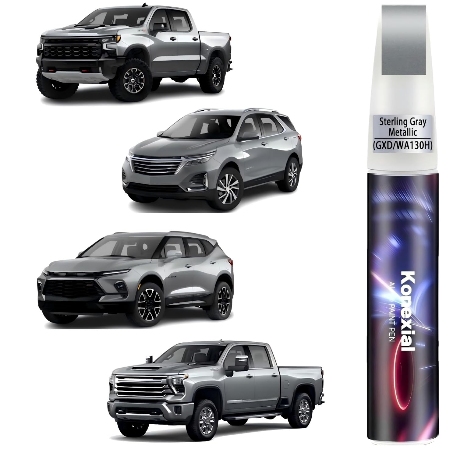 Sterling Gray Metallic Touch Up Paint for Chevrolet