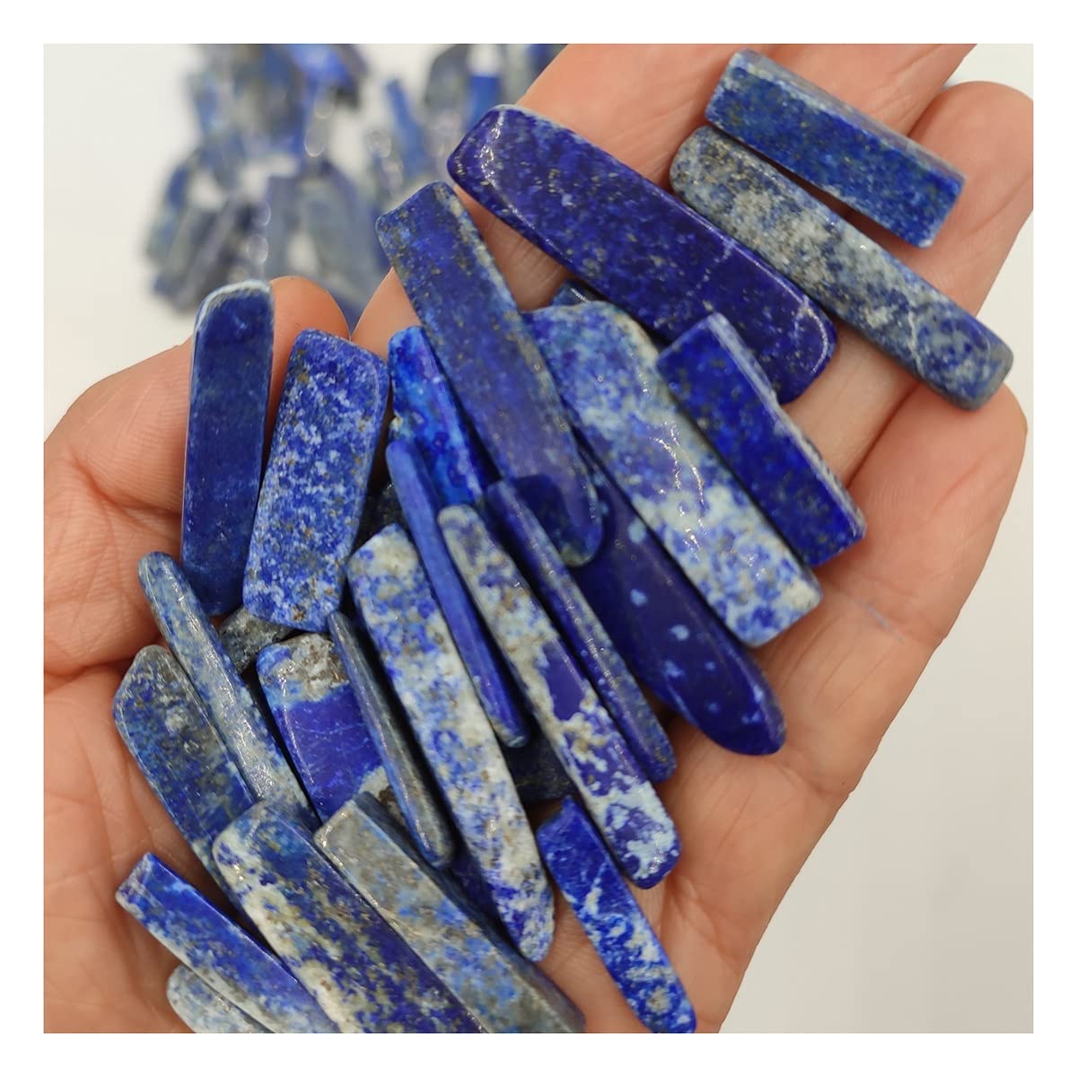 Lapislázuli cristal cuarzo punto 100g mineral natural para decoración del hogar