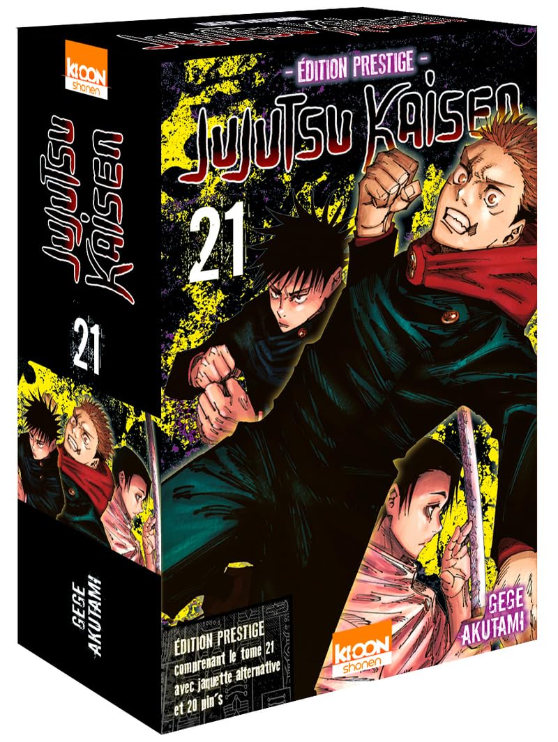 Jujutsu Kaisen T21 - Édition prestige: Coffret avec une jaquette alternative reversible et 20 pin's