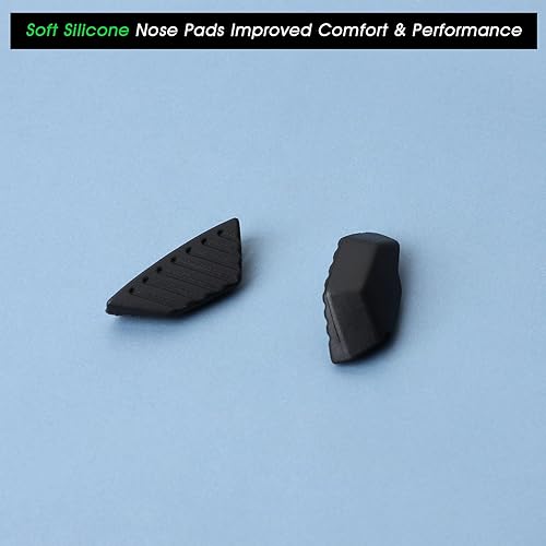 Miniatura 2 de 2 pares de almohadillas de nariz mejoradas para gafas de sol Oakley Mercenary OO9424, repuesto de pieza de nariz a presión, antideslizantes, color