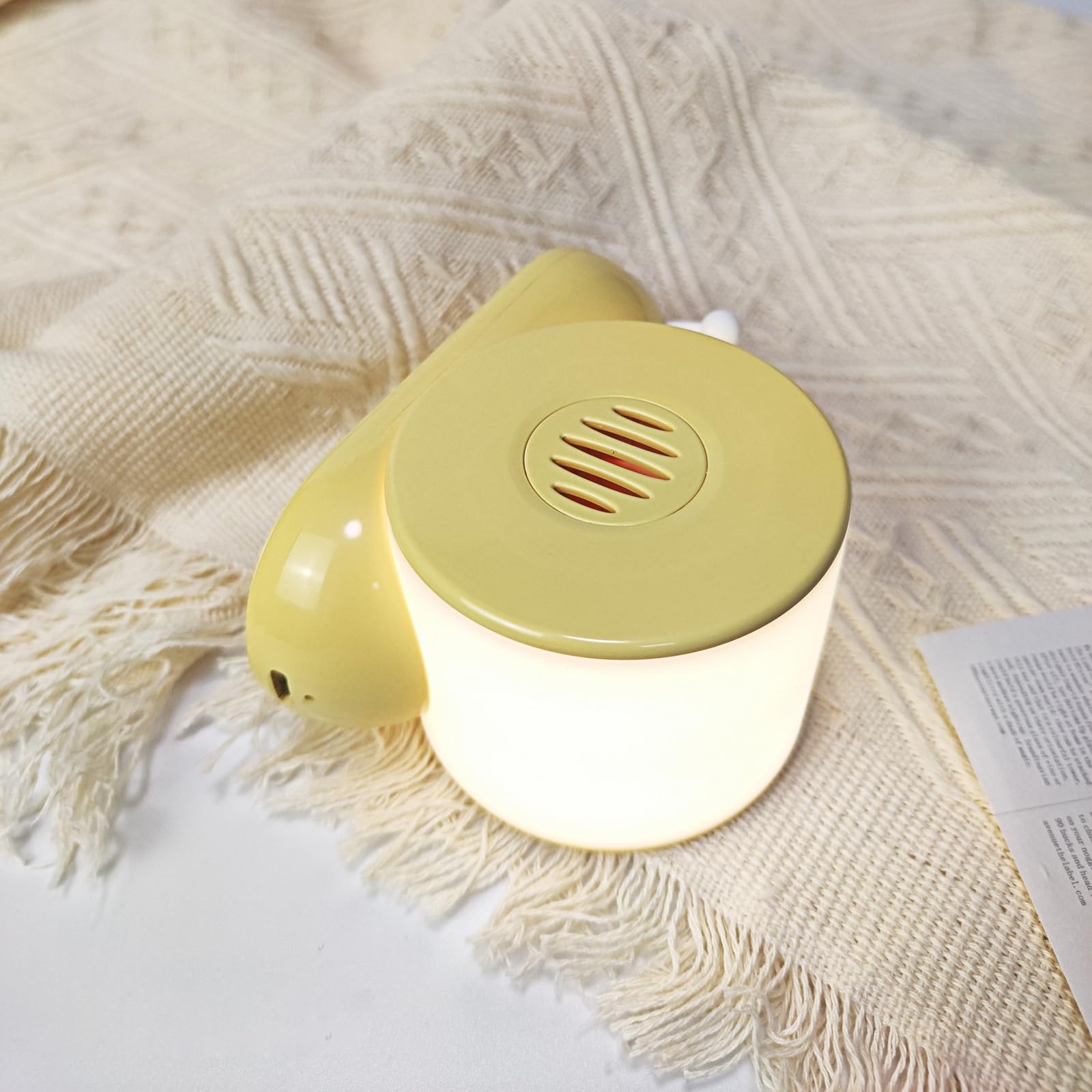FocRelaxer Snail Night Light with Magnetic Base,Kids Snail Shape Cute Desk Lamp for Bedroom,Baby Night Light for Breastfeeding,Bedside Lamp for Baby Kids Teens Teenage Girls Boys Nursery Room,Yellow - Image 4