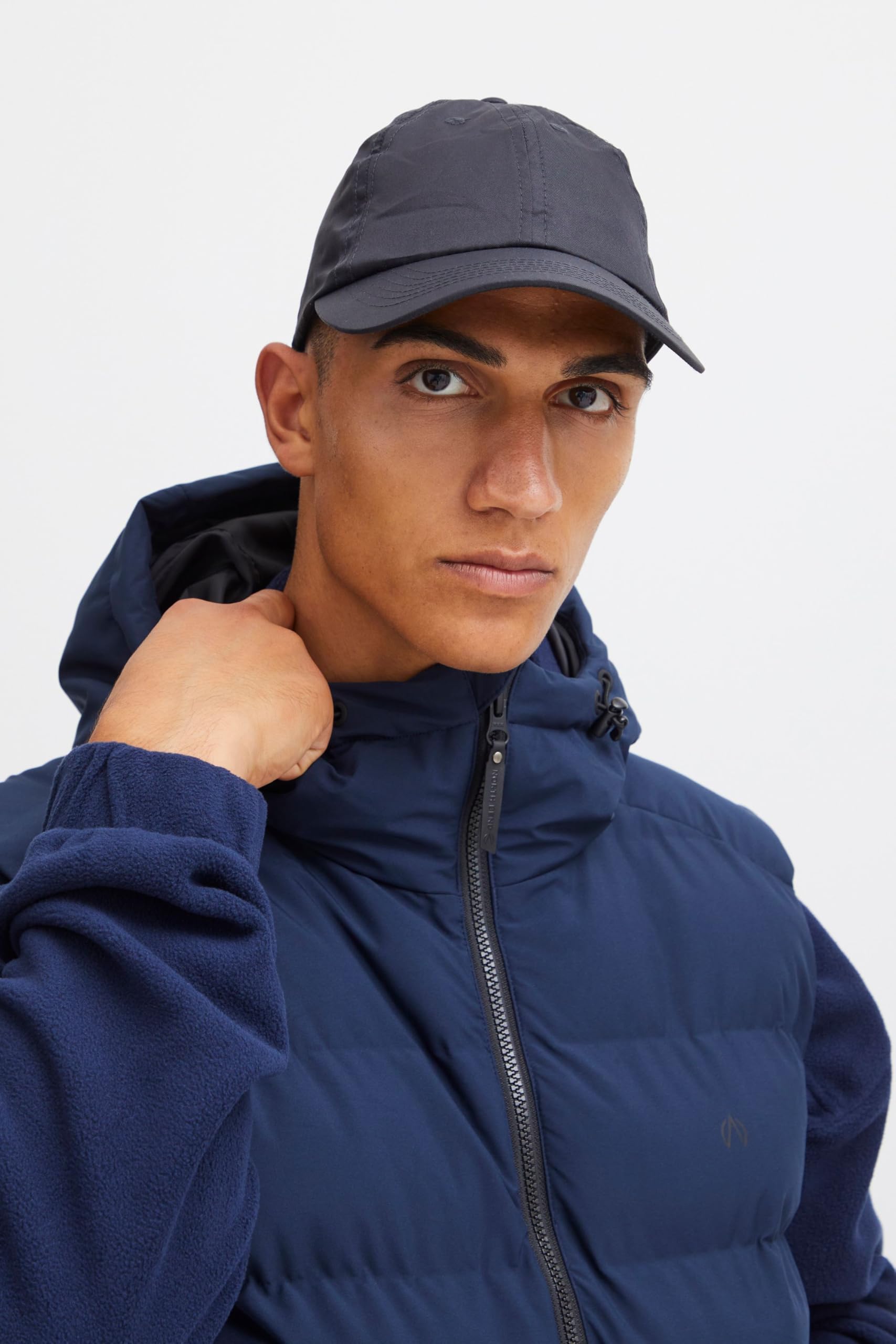 NBPetro - Gilet trapuntato da uomo, traspirante, con cappuccio e tasche, Navy Blazer (2048), XL