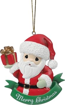 Precious Moments Merry Christmas Resin Ornament Hand-Painted Holiday Ornament with Snowman and Cardinal 241418