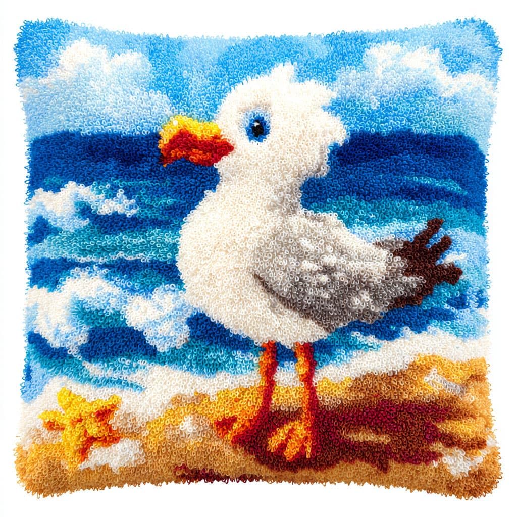 WallustrioaW Latch Hook Kits for Adult,Animals Seagull
