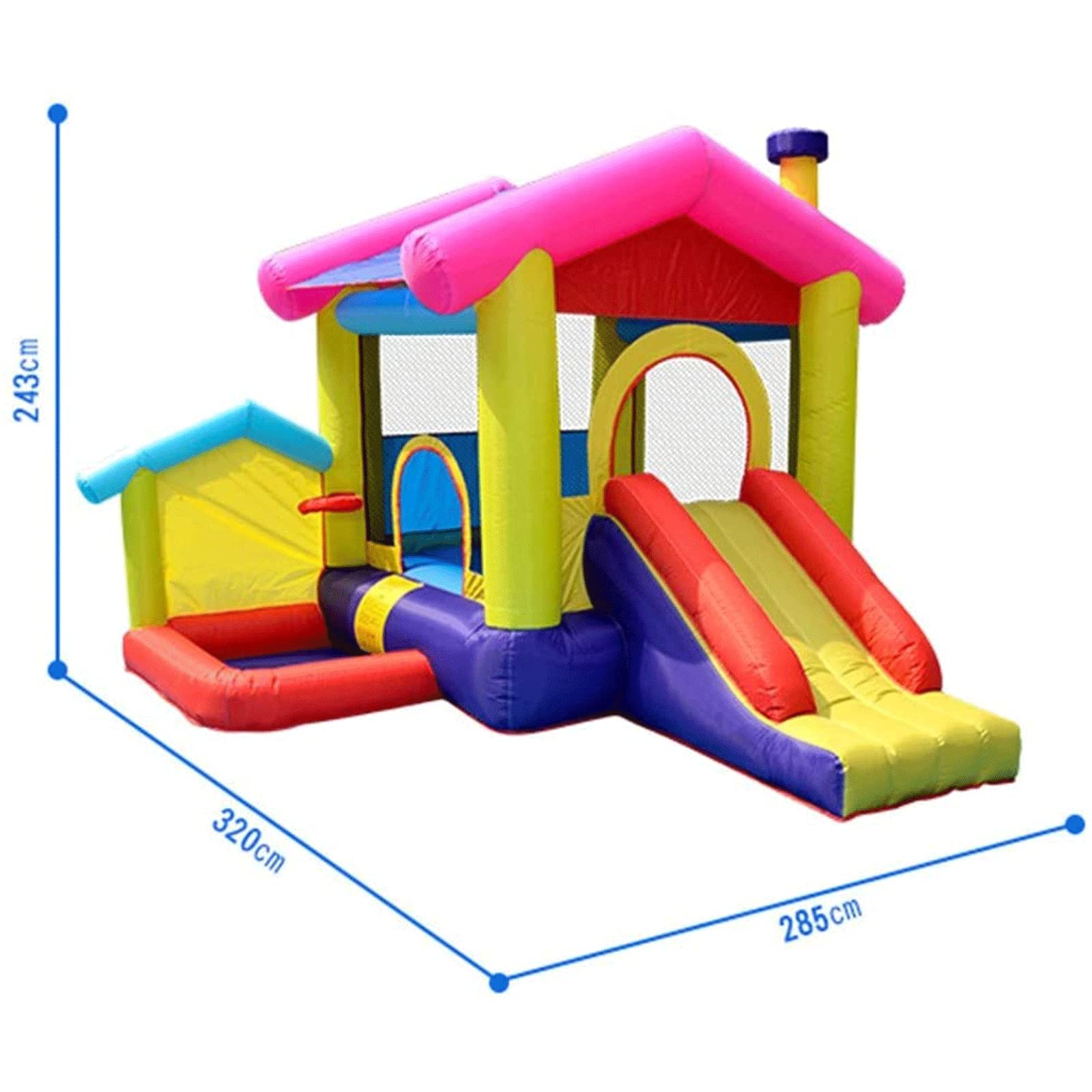 Castillo Hinchable, Castillo Hinchable de Primera Calidad, casa Inflable for Rebote, Juguetes pequeños for Interiores y Exteriores, Castillo Travieso