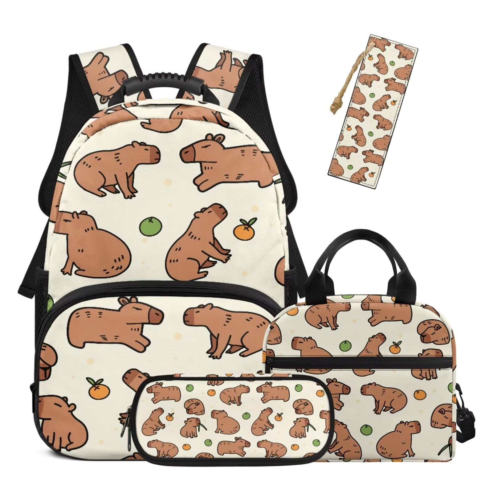 HUGS IDEA Zaino per bambini Borsa per libri scolastici per ragazze 4-6 6-8 8-10 Set di borse per la scuola carino