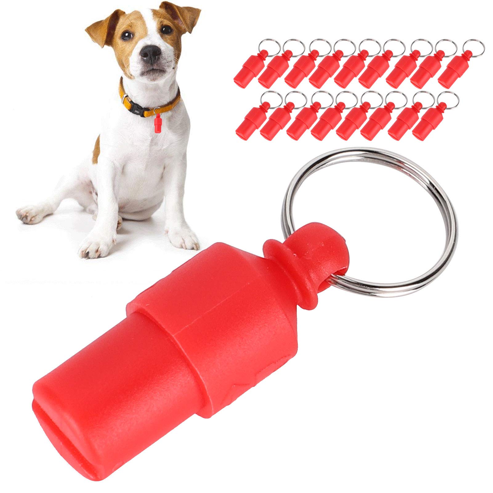 20 szt. Anti-Lost Pet Dog ID Tag, obroża dla szczeniaka kota wisiorek imię etykieta adresowa tuba do przechowywania odporna na zgubienie (czerwona)