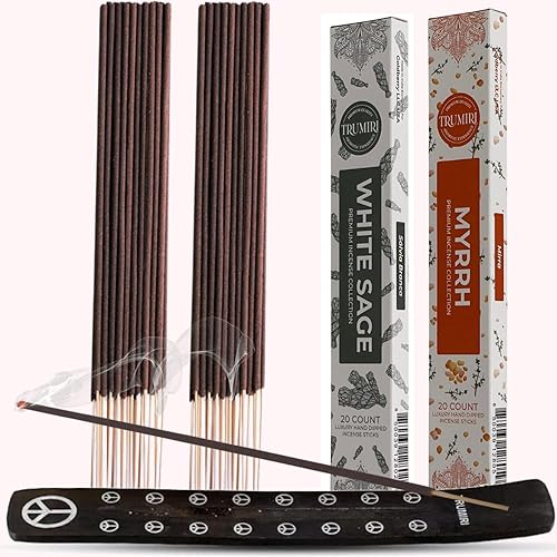 Vista 39 de Trumiri Incense Sticks - Combo Pack of 40 Insence-Sticks - 20 Rose + 20 Lavender - Insenses - Insents - Incents - Inscense - Incence - Incienso
