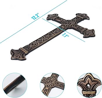 Amazon.com: DreamsEden Metal Cross Christian Wall Art, Antique