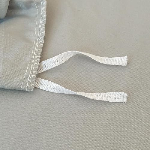 Miniatura 9 de Juego de funda de edredón, tamaño individual, marrón moca a rayas, bohemio, 2 piezas