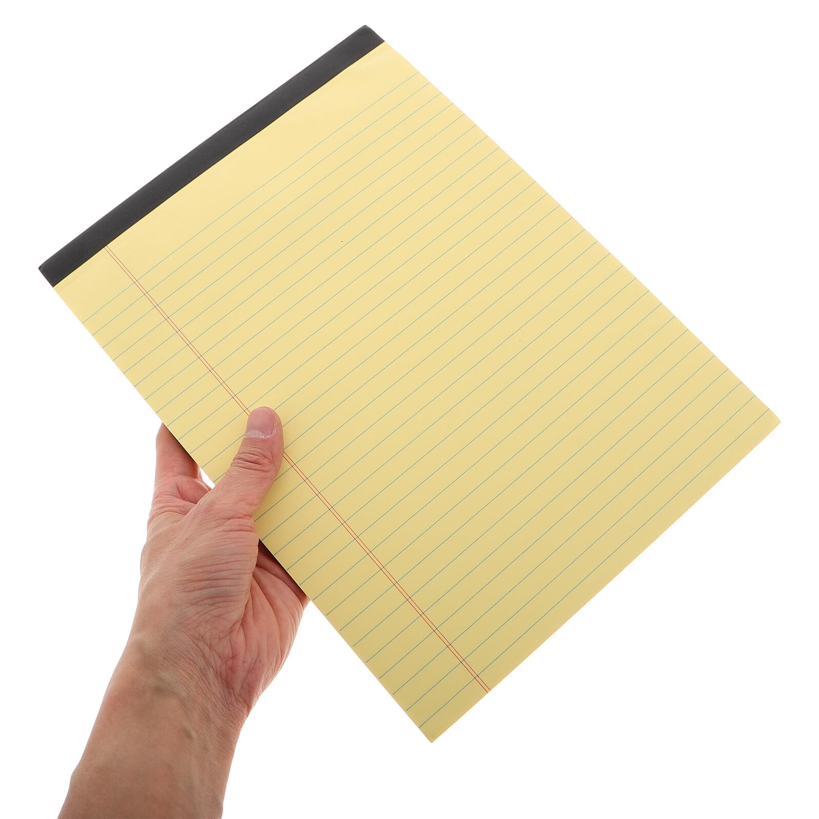 Blocco Note A4 Strappabile 6 Pezzi Giallo, Carta Pasta | Layout a Sezioni con Righe, per Appunti Ordinati, Uso Quotidiano e Business