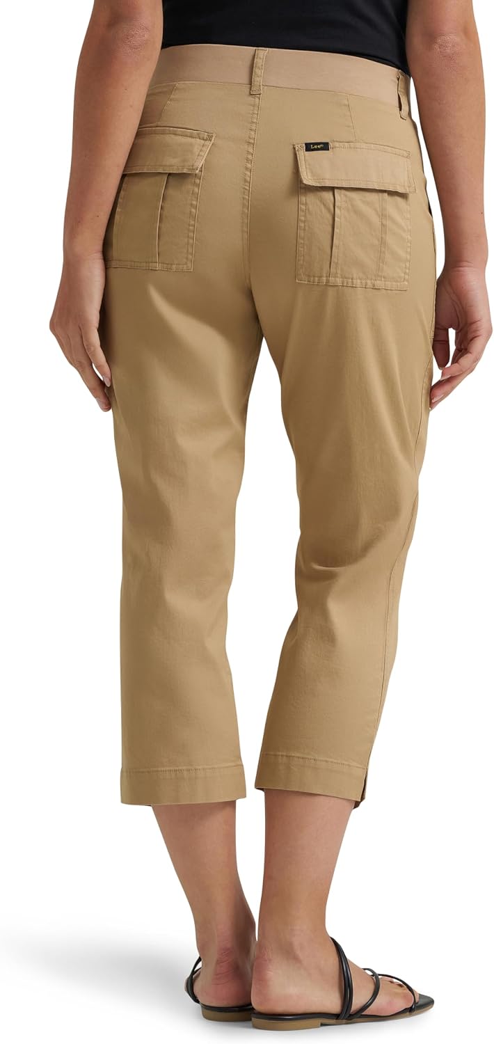 Lee Women's Ultra Lux Comfort with Flex-to-go Utility Capri Pant
