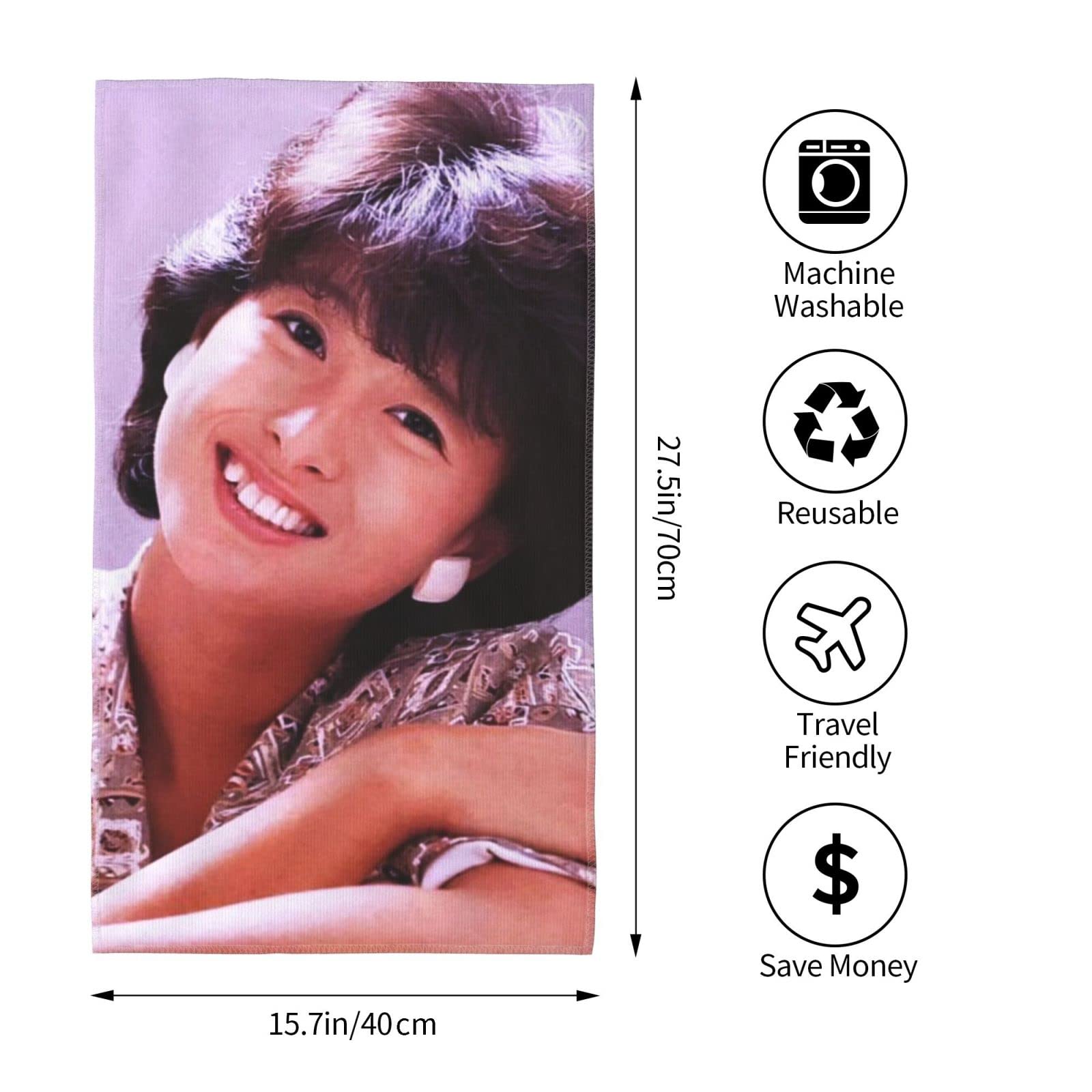 Amazon｜河合奈保子 フェイスタオル マイクロファイバー タオル 速乾