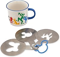 Vista 1 de Disney Juego de tazas y plantillas de café de Mickey Mouse y sus amigos