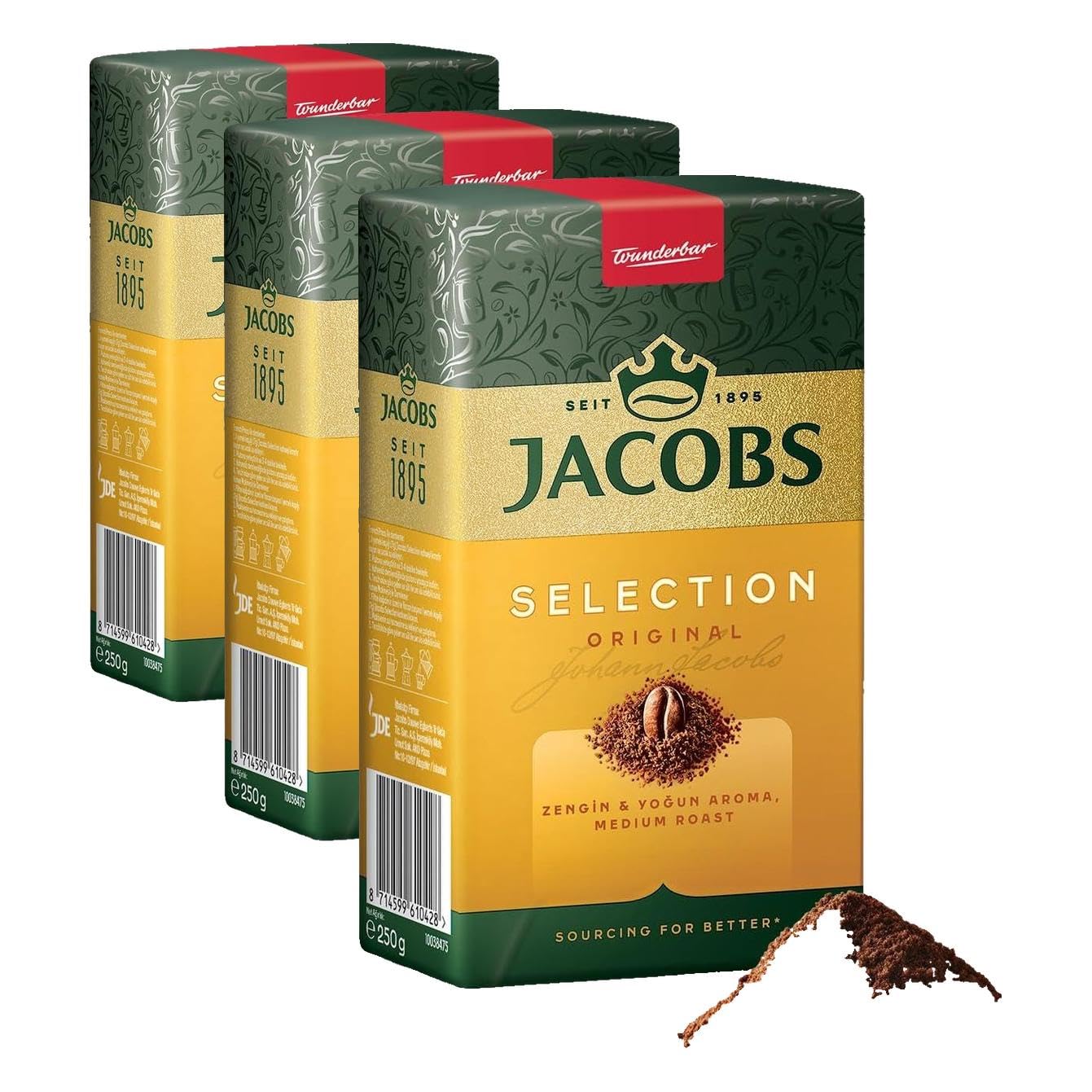 Jacobs Selection Filtre Kahve 250 Gr 3lü paket