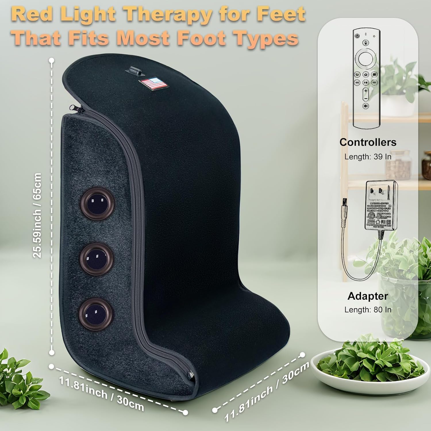 Red-Light-Therapy-Feet-Legs,2026 Upgraded4 Therapy Modes,5-Level Intensity,10–90 Min Timer,Relieves Foot,Legs and Ankle Pain(13.8 * 11 * 18.1IN)