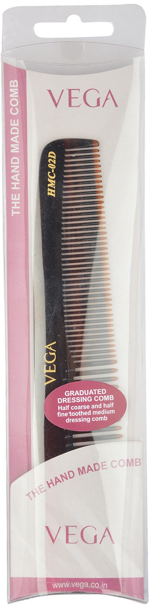 Vega Handmade Comb, Graduated Dressing HMC-02D 1 Piece