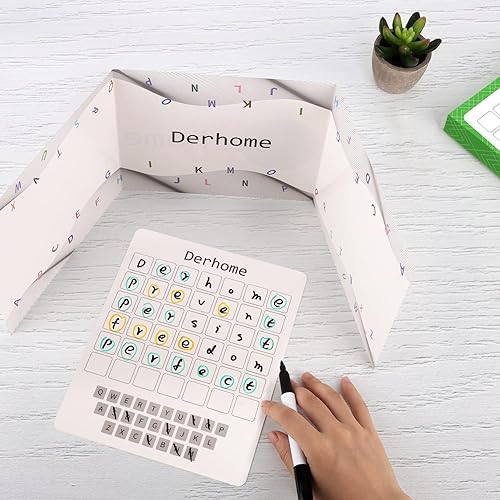 Miniatura 6 de Juego de mesa de palabras para 2 a 5 jugadores, juego de fiesta de palabras, compatible con palabras de 5 a 7 letras, adecuado para mayores de 14