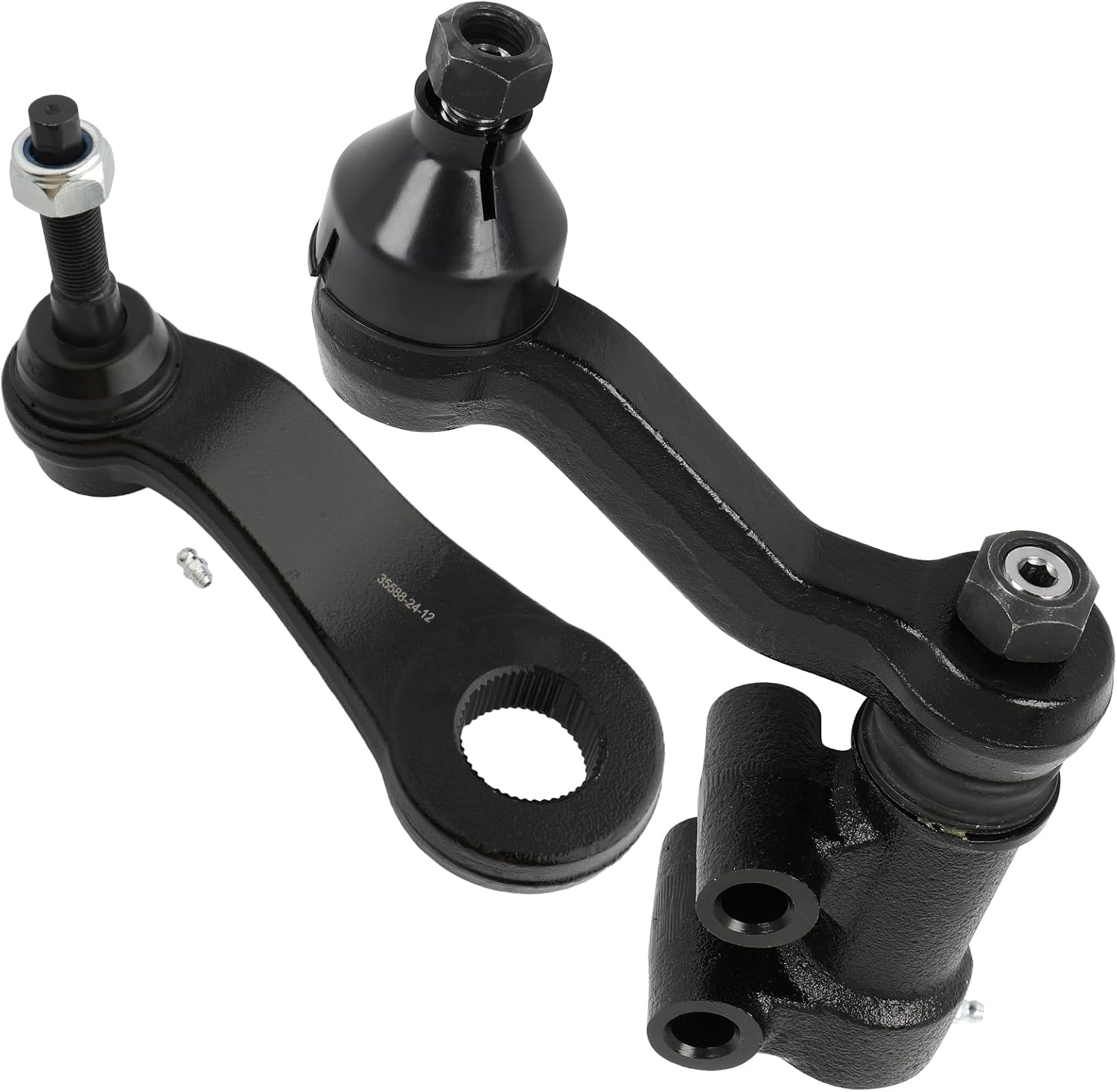 SCITOO 2pcs Suspension Kit For 2011-2019 For Chevy Silverado 2500 HD For Chevy Silverado 3500 HD For GMC Sierra 2500 HD For GMC Sierra 3500 HD w/Suspension Parts Pitman Arm Idler Arm