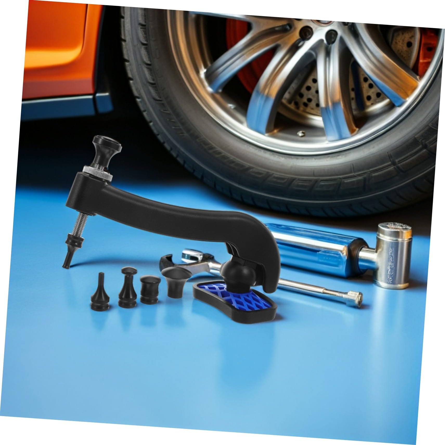 Alipis Pennino per Riparazione e Restauro della Carrozzeria Auto Estrattore di Ammaccature in Gomma per Rimozione delle Ammaccature della Carrozzeria Auto Officina di Riparazione e Restau