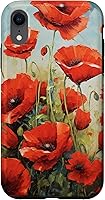 Vista 25 de Funda para iPhone 16 Red Poppies Flowers In A Field