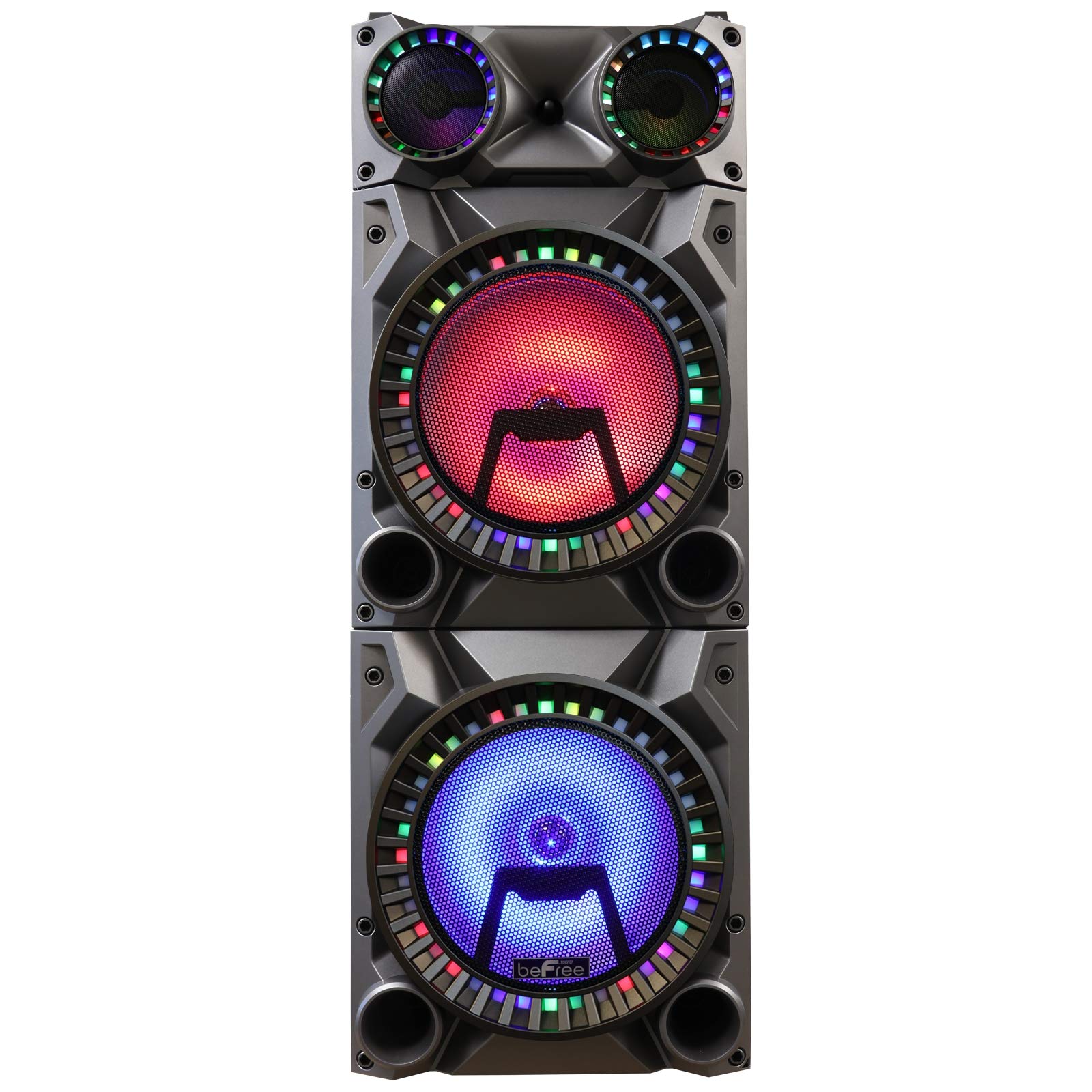 Befree Sound Rechargeable Bluetooth 12inch Double Subwoofer