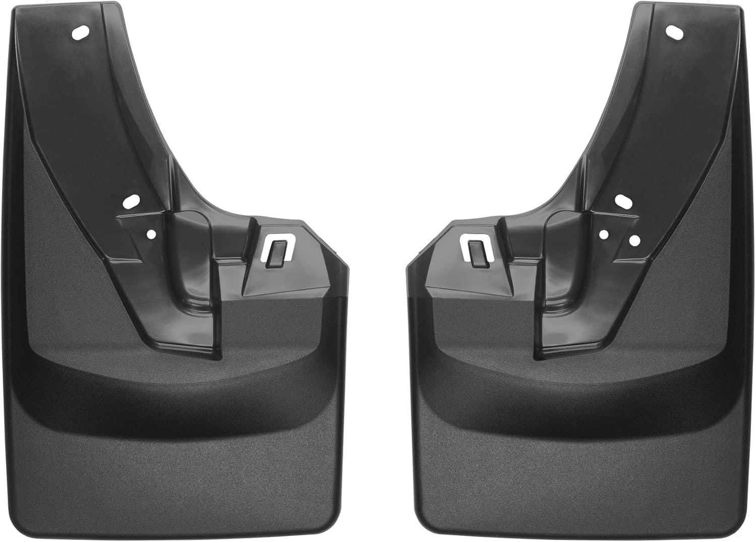 WeatherTech Custom No Drill Splash Guard MudFlaps for RAM Ram 2500/3500, Ram Truck 2500/3500, Ram 2500/3500 - Front Pair (110109), Black