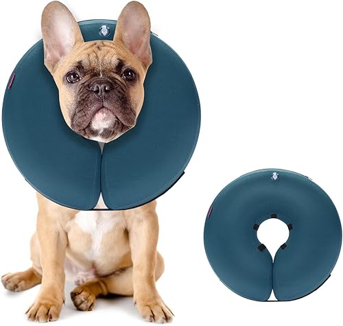 MIDOG Cono estilo collar para perros para después de la cirugía, collar inflable suave para mascotas, perros y gatos para evitar que las mascotas