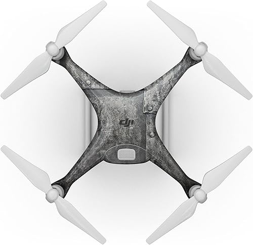 Compatible con drones DJI Phantom 4 Pro - Adhesivo protector de vinilo resistente a los arañazos - Placas de acero atornilladas