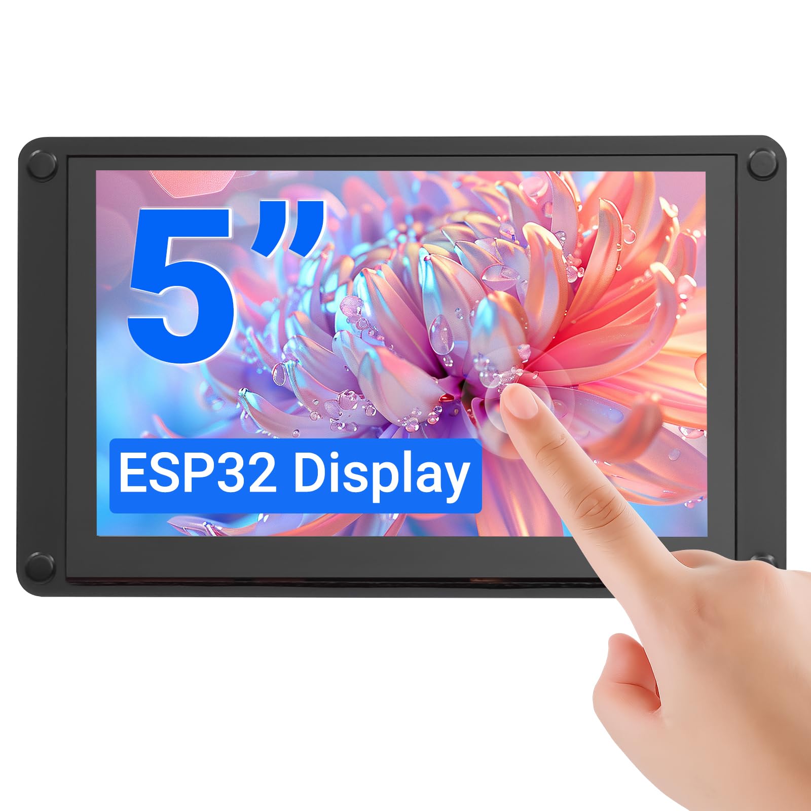 ESP32 Display, 5 Inch HMI ESP32-S3 Touch Screen with Acrylic Case