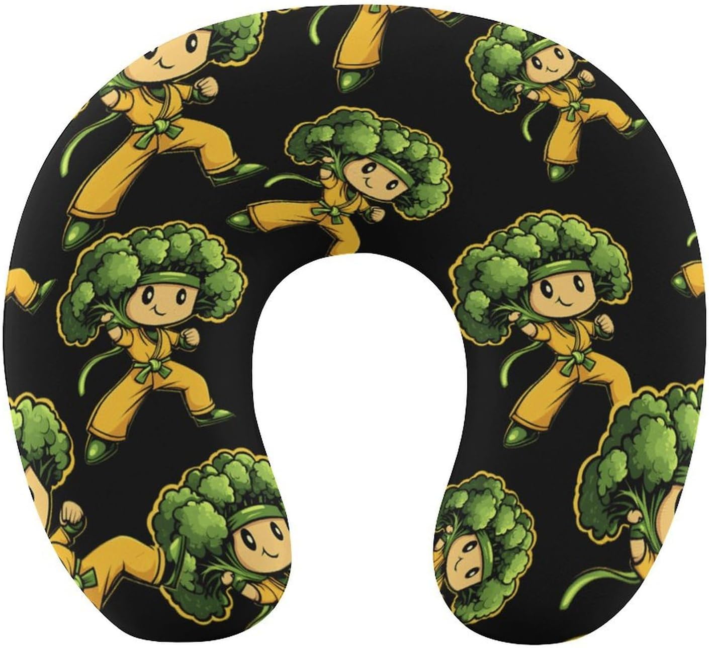 Karate Broccoli Memory Foam Pillows U Shaped Travel Neck Pillow