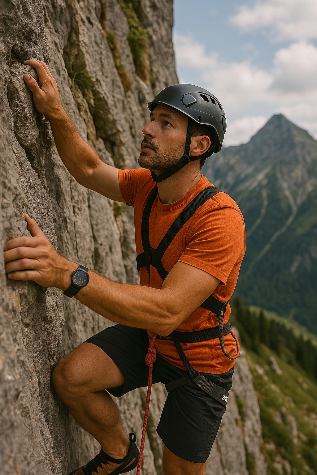 STUBAI UTILITY Brustgurt verstellbar XXXS–XXXL – nur in Kombination mit Sportkletter-Sitzgurt nutzbar – mit DoubleBack-Schnallen & Kreuzstück im Rücken – CE EN 12277 Typ D & UIAA zertifiziert – 240 g