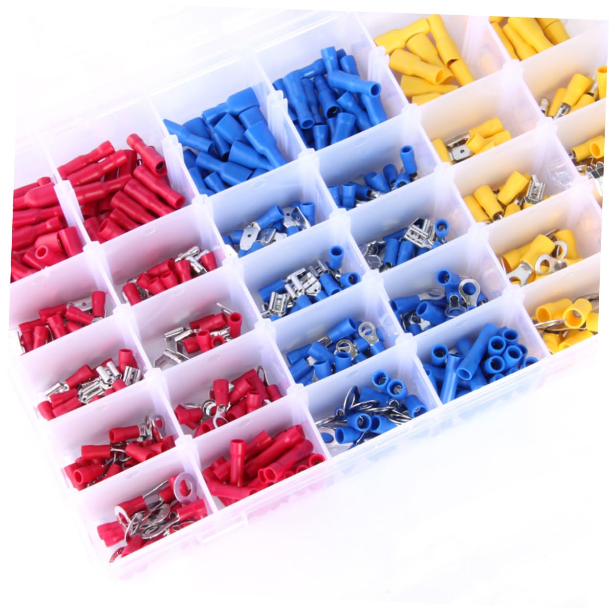 Cosses à Sertir 480 Pièces en Boîte, Cuivre Pvc, Bornes de Fil